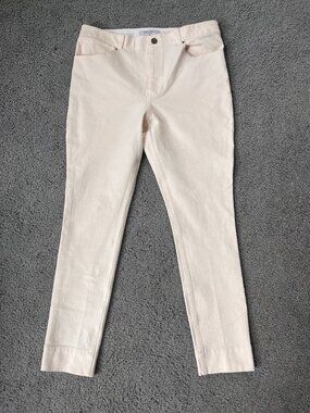 M.M. LaFleur Sammataro Jeans in Tusk Organic Cotton Straight Slim Leg - EUC - 12